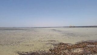 Шарм Эль Шейх Nabq, пляж отеля Amwaj обзор входа в море и логово мурены возле рифа