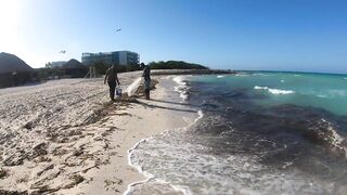 Морская рыбалка на острове Cayo Guillermo Куба катер рифы и охота за барракудой у песчаных пляжей