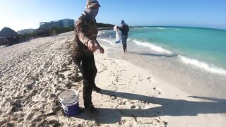 Морская рыбалка на острове Cayo Guillermo Куба катер рифы и охота за барракудой у песчаных пляжей