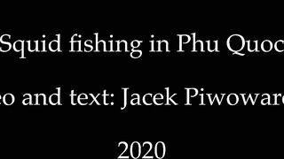 Морская рыбалка на Пхукуоке: ночная охота на кальмара во Вьетнаме в формате 4K