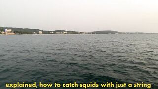 Морская рыбалка на Пхукуоке: ночная охота на кальмара во Вьетнаме в формате 4K