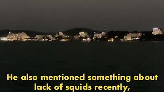 Морская рыбалка на Пхукуоке: ночная охота на кальмара во Вьетнаме в формате 4K