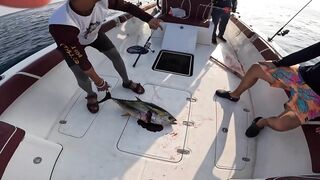 Fujairah эпическая морская рыбалка в Fujairah за yellowfin tuna с катера Etihad Fishing Boat