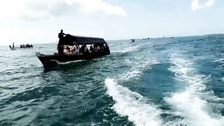 Uroa и Chwaka Zanzibar громкий конфликт на берегу океана полиция на пляже и тревожная атмосфера