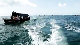 Uroa и Chwaka Zanzibar громкий конфликт на берегу океана полиция на пляже и тревожная атмосфера