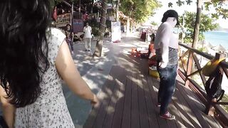 Знаменитый пляж Китая Dadonghai Sanya - популярная туристическая точка острова Хайнань