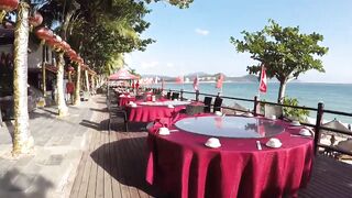 Знаменитый пляж Китая Dadonghai Sanya - популярная туристическая точка острова Хайнань