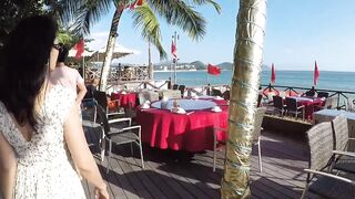 Знаменитый пляж Китая Dadonghai Sanya - популярная туристическая точка острова Хайнань