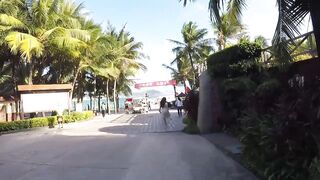 Знаменитый пляж Китая Dadonghai Sanya - популярная туристическая точка острова Хайнань