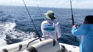 Морская рыбалка в Playas del Coco Costa Rica экстремальная охота за трофейной океанской рыбой