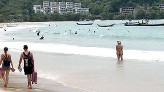 Прогулка по пляжу Nai Yang Beach Phuket рестораны парк рынок отели массаж и есть ли тут рыбалка