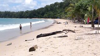 Прогулка по пляжу Nai Yang Beach Phuket рестораны парк рынок отели массаж и есть ли тут рыбалка