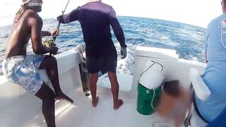 Морская рыбалка на Varadero Куба deep sea выход в океан и борьба с крупной рыбой