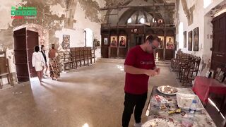 Северный Кипр Ayios Thirsos Карпас уединённый монастырь скалы и виды на море