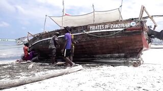 Занзибар, остров Mnemba рай для снорклинга с черепахами и цветными рыбами у рифа