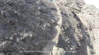 Морская рыбалка в Salalah Oman Gingiri береговой прибой и клев на Индийском океане