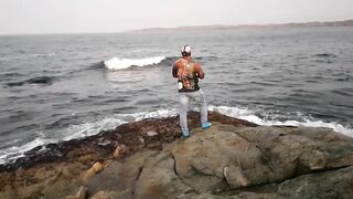 Морская рыбалка в Salalah Oman Gingiri береговой прибой и клев на Индийском океане