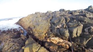 Морская рыбалка в Salalah Oman Gingiri береговой прибой и клев на Индийском океане