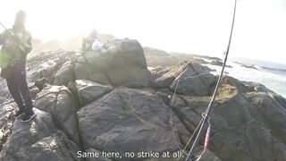 Морская рыбалка в Salalah Oman Gingiri береговой прибой и клев на Индийском океане