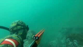 Подводная охота Ancon Lima Peru Playa Santa Rosa с братьями и трофейной рыбой