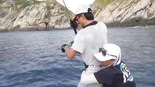 Fishing Bigfish Cu Lao Cham Island Da Nang Viet Nam день морской рыбалки с крупной рыбой у острова