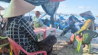 Mui Ne Fishing Village - рыбацкая деревня Phan Thiet во Вьетнаме на рассвете