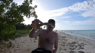 Куба 2020: морская рыбалка на Cayo Coco береговая ловля день второй на открытом ветру