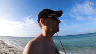 Куба 2020: морская рыбалка на Cayo Coco береговая ловля день второй на открытом ветру