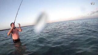 Куба 2020: морская рыбалка на Cayo Coco береговая ловля день второй на открытом ветру