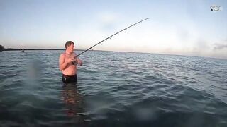 Куба 2020: морская рыбалка на Cayo Coco береговая ловля день второй на открытом ветру