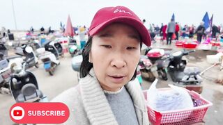 Небольшая рыбацкая деревня на Hainan Island рынок Dongshuigang и свежая рыба с утра