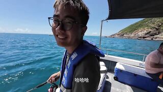 Каково это морская рыбалка в Sanya первые выезды на лодке в Южно Китайском море и живые эмоции рыбака