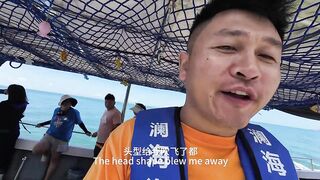Каково это морская рыбалка в Sanya первые выезды на лодке в Южно Китайском море и живые эмоции рыбака