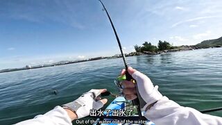 На берегу Sanya поймал рыбу фугу первая осторожная рыбалка на море и много эмоций от необычного улова