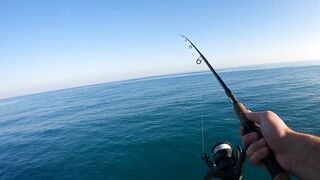 Beldibi Antalya неспешная рыбалка с берега формат POV и расслабляющий шум Средиземного моря