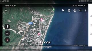 Antalya точки для рыбалки между Beldibi и Göynük поиск уловистых мест на скалистом побережье