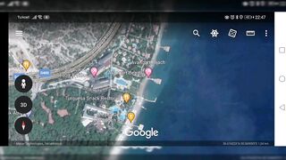 Antalya точки для рыбалки между Beldibi и Göynük поиск уловистых мест на скалистом побережье