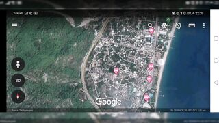 Antalya точки для рыбалки между Beldibi и Göynük поиск уловистых мест на скалистом побережье