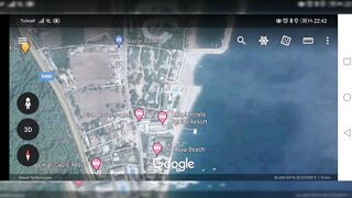 Antalya точки для рыбалки между Beldibi и Göynük поиск уловистых мест на скалистом побережье