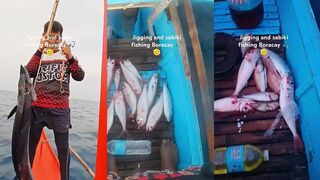 Jigging и sabiki - морская рыбалка на Boracay с 4ABros целый день забросов и серийных поклевок у рифа