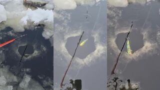 Рыбалка в Якутии зимний холод лед и суровый выезд на северный водоем