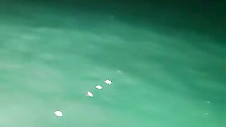 Ночная рыбалка на кальмаров остров Фукуок Вьетнам лодка огни в темноте и крошечные трофеи в ведре