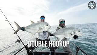 Рекордный дубль GT морская рыбалка у Khao Lak Таиланд два гиганта одновременно на легкие катушки