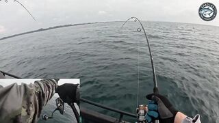 Рекордный дубль GT морская рыбалка у Khao Lak Таиланд два гиганта одновременно на легкие катушки