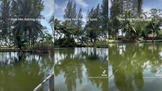 Hua Hin fishing lodge озеро домики и спокойная рыбалка в Таиланде
