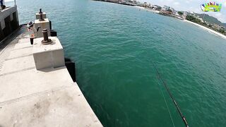 Рыбалка с пирса Hua Hin есть поклевки рыба клюет и морская прогулка удалась