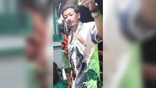 Ночная охота на кальмара в Hua Hin лодка тайского капітана и огни над морем вместо фонарных столбов