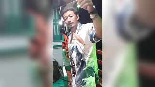 Ночная охота на кальмара в Hua Hin лодка тайского капітана и огни над морем вместо фонарных столбов