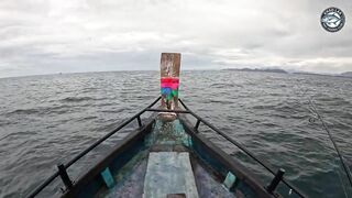 Khao Lak Таиланд шторм и солнце giant и diamond trevally плюс queenfish в одном выходе