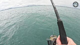 Khao Lak Таиланд шторм и солнце giant и diamond trevally плюс queenfish в одном выходе